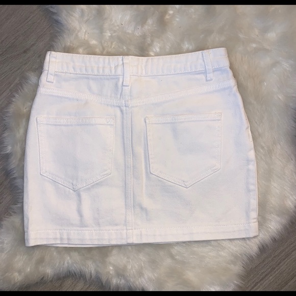 White Denim Skirt - Picture 3 of 3